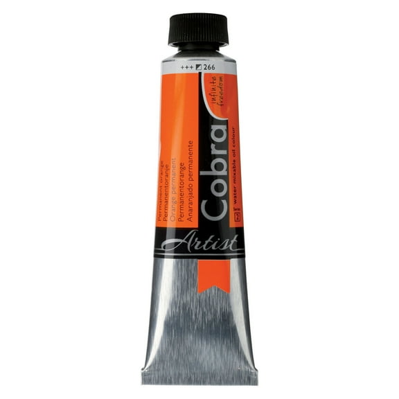 Cobra Water Mixable Oil Colour 40ml, Permanent Orange