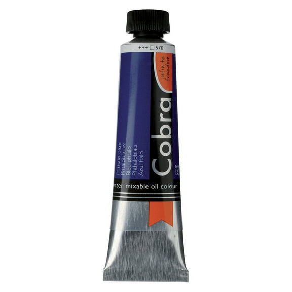 Cobra Water Mixable Oil Colour 40ml, Phthalo Blue