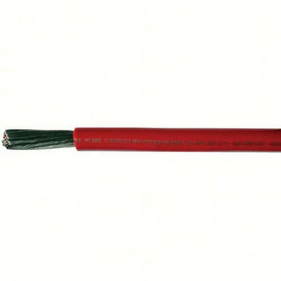 Cobra Wire & Cable A2002T01100FT; 2Ga Red Tinned Wire 100Ft