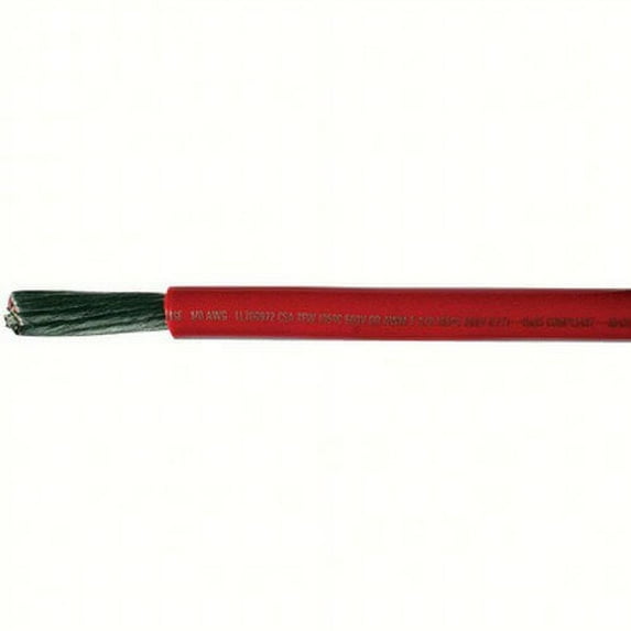 Cobra Wire & Cable A2004T0125FT; 4 Ga Red Battery Cable 25 Ft