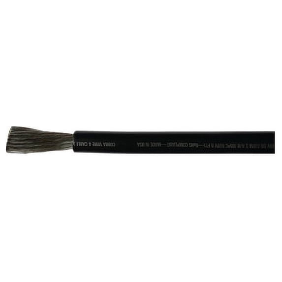 Cobra Wire & Cable A2110T07025FT; 1/0 Blk Tinned Wire 25Ft