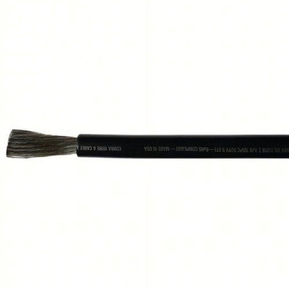 Cobra Wire & Cable  A2120T07025FT; 2/0 Blk Tinned Wire 25Ft