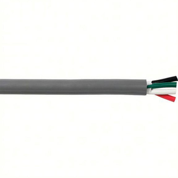 Cobra Wire & Cable B6G14T40100FT; Multi-Conductor Tinned Copper Cable, 14/4Tc Gry (Bwrg) Round Ul Boat