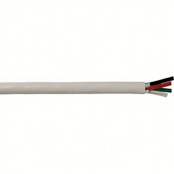 Cobra Wire & Cable B6W12T40100FT; Multi-Conductor Tinned Copper Cable, 12/4 Tc White Round Ul 100Ft