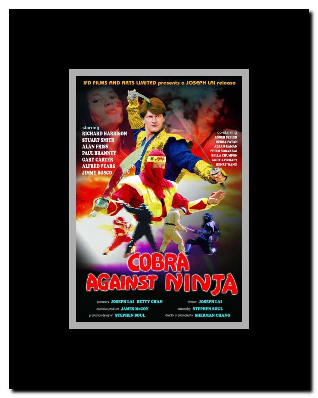 Cobra vs. Ninja Framed Movie Poster