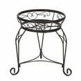 thumbnail image 1 of CobraCo CI1115B-BZ 15 in. Scroll Braided Bronze Finish Plant Stand, 1 of 2
