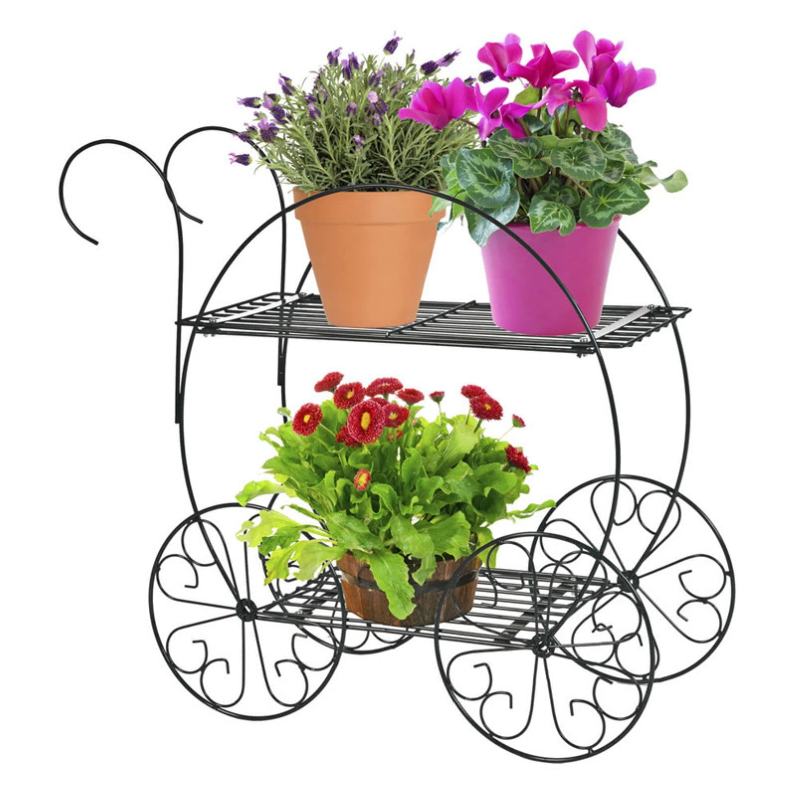 Woodstream - Brandclub - CobraCo Two Tier Flower Cart Plant Stand, image size:1600x1600