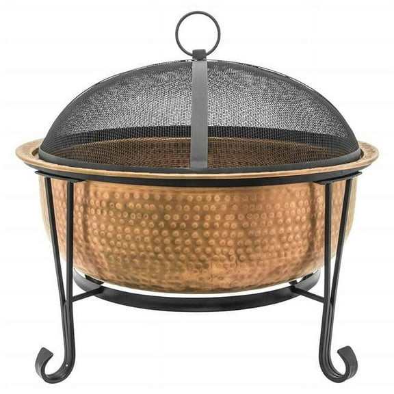 CobraCo Woven Base Cast Iron Fire Pit Bronze 39.91 lbs