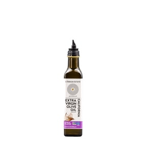 Cobram Estate Garlic Flavored California Extra Virgin Olive Oil, 8.45 fl oz Glass Bottle Garlic-Infused Olive Oil for Cooking, Drizzling, and Dipping
