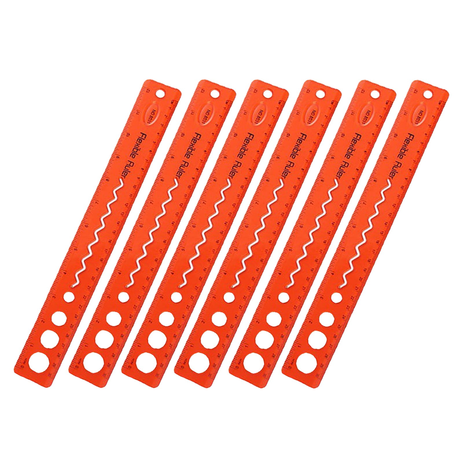 Cobrcref For Kids Student Soft Bendable Ruler Flexible Plastic Ruler