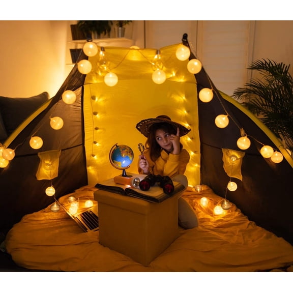 Cobus CozyHome Lantern String Lights Outdoor - 20 Lantern LEDs & 23 ft with 8 Modes | Warm White Outdoor Lampion String Lights Electric Lighting 23 ft$$Home Decor, Kitchen, & Other