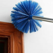 Cobweb & Corner Brush Cleaning Duster,High Reach Cobweb Duster with Extension Pole,Spider Web Brush,Dusting Tools,Great for Ceilings,Furniture,Moldings,HVAC & Floor Vents and Corners,Blue,51.18"