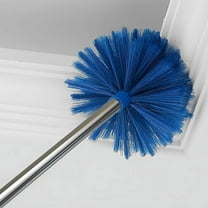 Cobweb Duster,Corner Brush,Professional Extendable Cleaning Duster for Cleaning,Long Duster With Extension Pole,Extendable Cobweb Remover Kit for High Ceilings,Fans & Hard-to-Reach Areas,Blue,51.18"