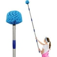 thumbnail image 1 of Cobweb Duster with Extension Pole, 6FT Adjustable Stainless Steel Handle & 360° Flexible Duster Head, Lightweight Washable Web Brush for High Ceiling - Indoor Outdoor Use, 1 of 4