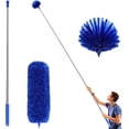 thumbnail image 1 of Cobweb Duster with Extension Pole, Washable Cleaning Duster Kit with 2 Duster Heads, Cobweb Duster, Corner Brush,  Telescoping Pole for Ceiling Fan (Blue), 1 of 6