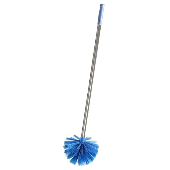 Cobweb Duster with Extension Pole, Washable Cleaning Duster Kit, Stainless Steel Telescoping Pole, Corner Brush Attachment, Multi-Head Duster for Ceiling, Fan and Indoor Corner Cleaning,Blue