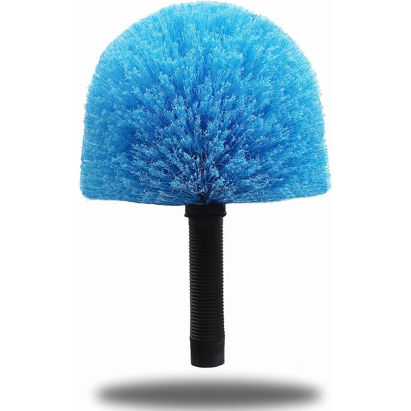 Cobweb Duster Head Brush-Twist-On Spider Web Brush for Outdoor & Indoor Cleaning // Fits Standard Acme Threaded Poles Only-Blue -1 Pack