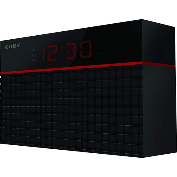 Coby Bluetooth Alarm Clock with Built-In Microphone