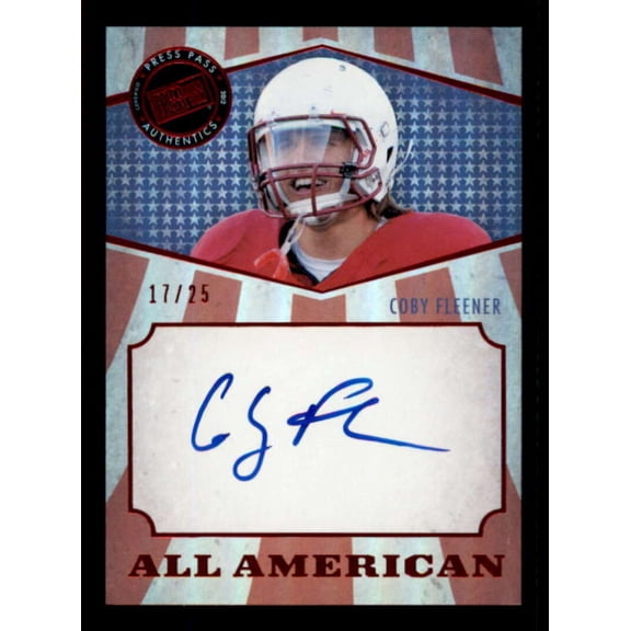 Coby Fleener Card 2012 Press Pass All American Autographs Red #CF