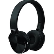 Coby Folding Metal Bluetooth Headphones, Foldable Over-Ear Headphones for Home and Travel with AUX Input, TF Card, and USB Port, Hands-Free Controls, 10-Hour Playback, 2-Hour Charging, Black