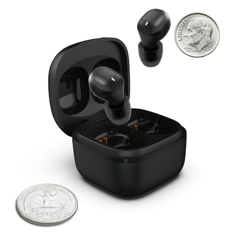 Coby Mini True Wireless Earbuds Compact Lightweight in Ear Headphones w Case World s Smallest Wireless Ear Buds w Built in Mic Wireless Headphones Bluetooth Headphones w 12 HR Play Black Walmart