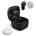 thumbnail image 1 of Coby Mini True Wireless Earbuds | Compact Lightweight in-Ear Headphones w/Case | World's Smallest Wireless Ear Buds w/Built-in Mic | Wireless Headphones, Bluetooth Headphones w/ 12-HR Play (Black), 1 of 4