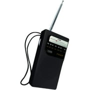 Coby Pocket Size AM/FM Radio, Black 1 Each