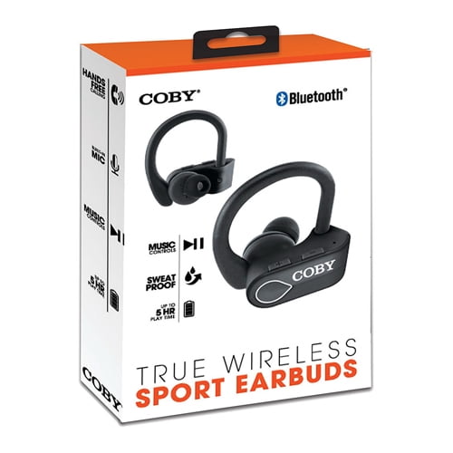 Coby True Wireless Sport Earbuds Black 1 Ea 3 Pack Walmart