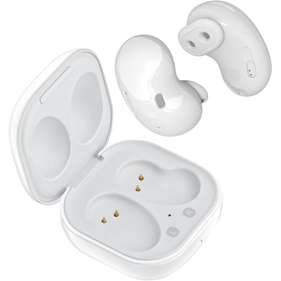 COBY Ultra-Slim True Wireless Earbuds, Ergonomic Bluetooth Earbuds with Microphone, White