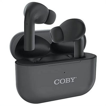Coby X15-Black Casual Listening True Wireless Bluetooth In-Ear Earbuds, Black, 100024341