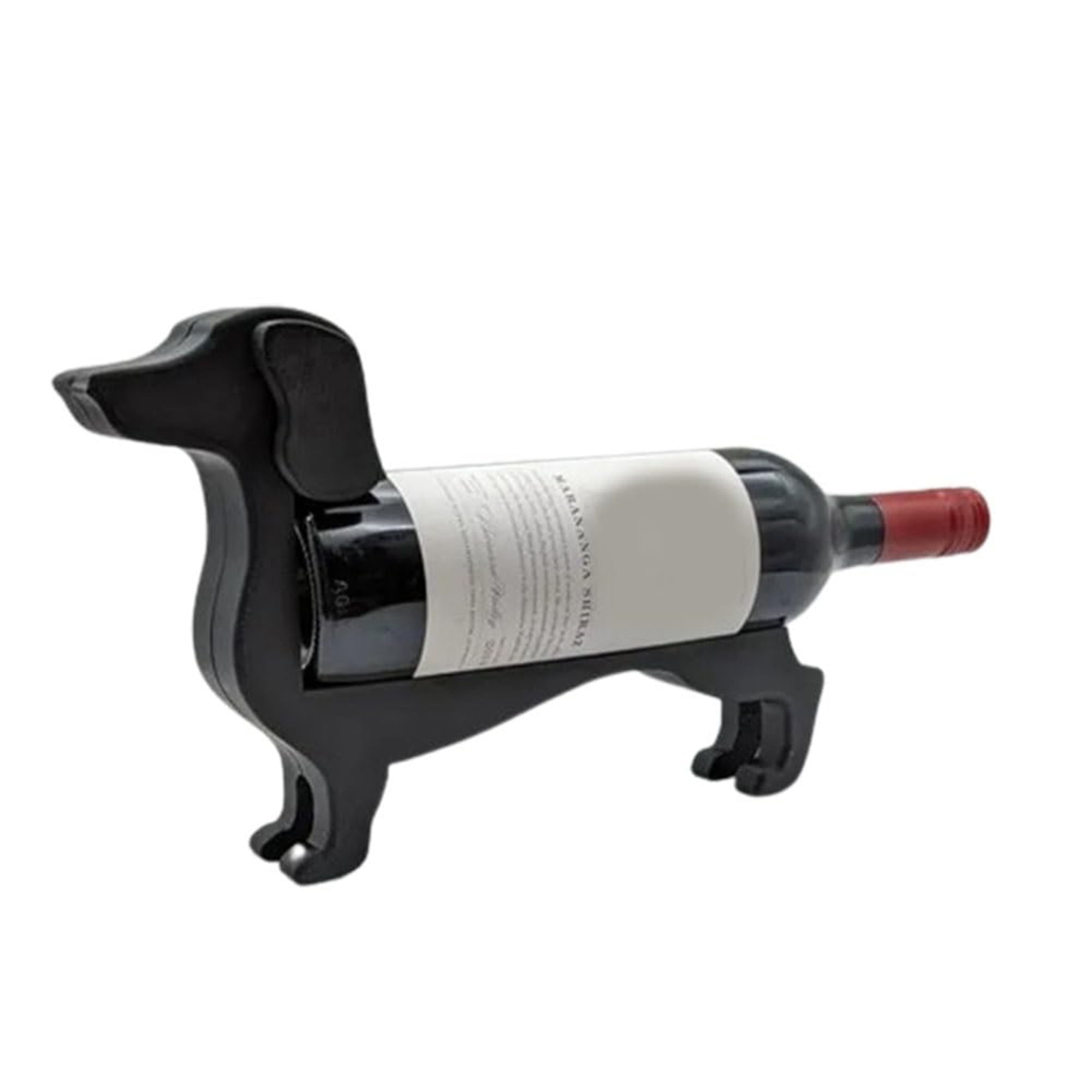CocMouse Dachshund Wine Bottle Holder Funny Countertop Wine Rack Stand
