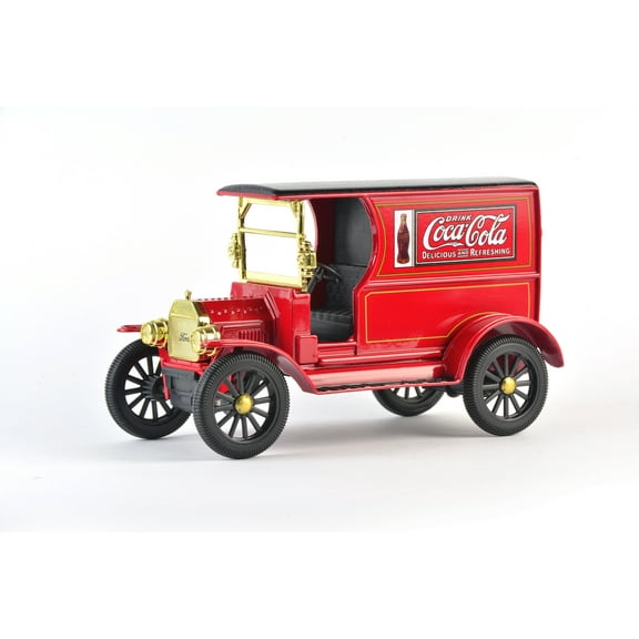 Coca-Cola 1/24 Scale 1917 Ford Model-T Diecast Cargo Van (Collectible Toy Vehicle)