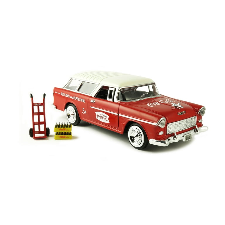 Coca-Cola 1/24 Scale 1955 Chevy Nomad Diecast Station Wagon
