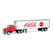 Coca-Cola Tractor and Trailer, 1/50, Red and White