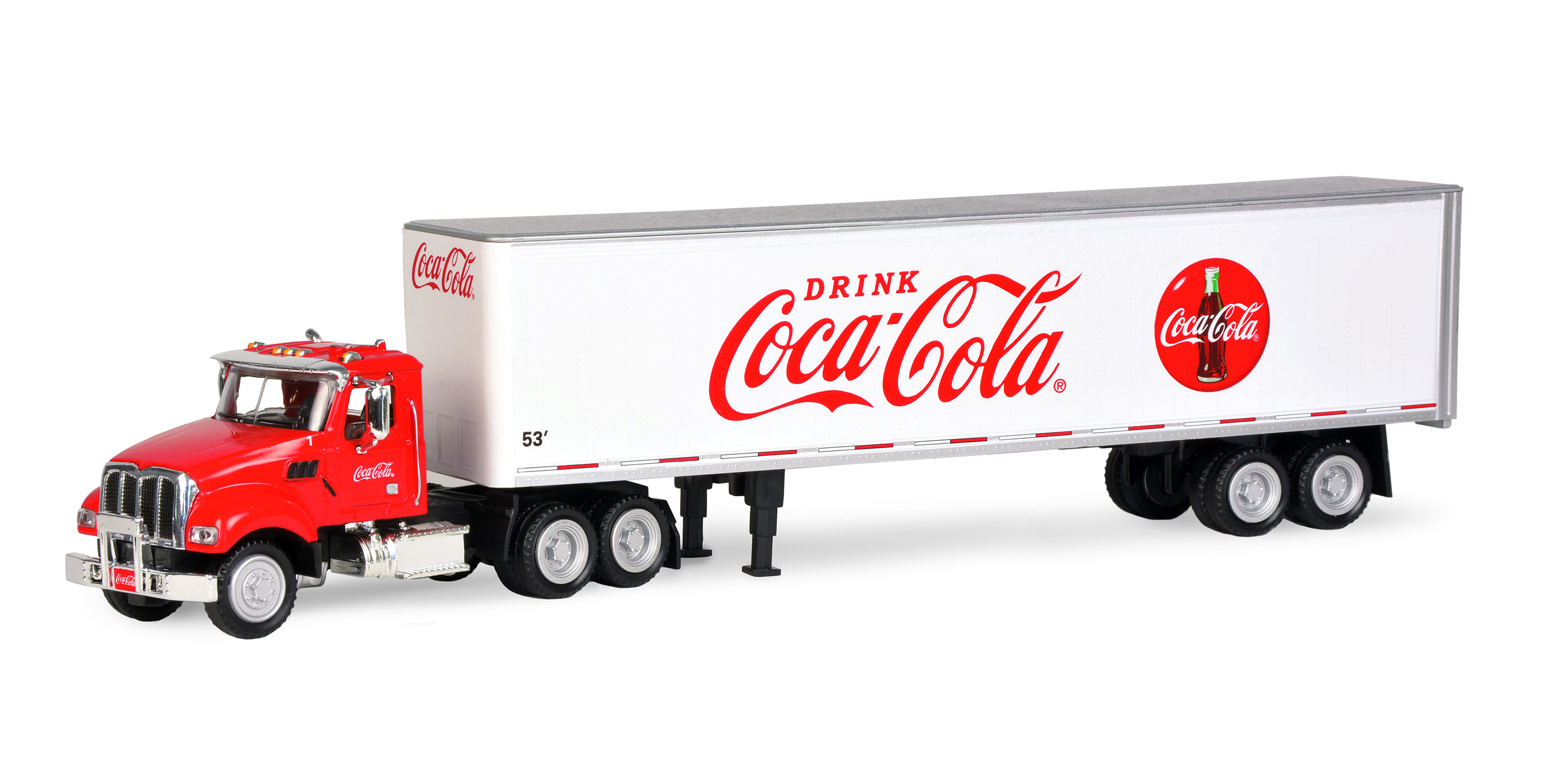 Coca-Cola 1/50 53' Coca-Cola Tractor and Trailer Collectible Toy Vehicle - image 1 of 3