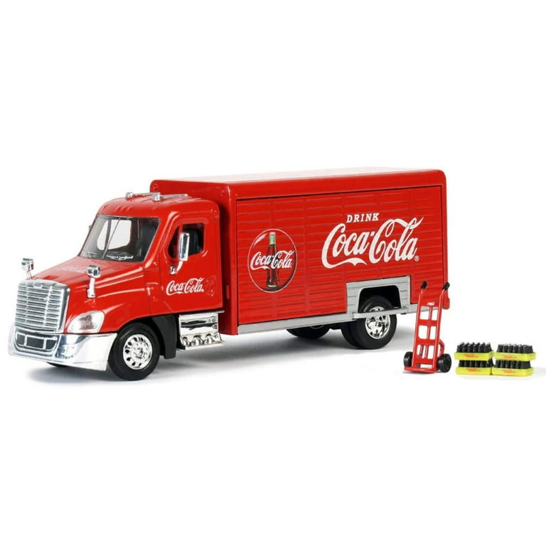 Coca-Cola 1/50 Scale Beverage Delivery Diecast Truck With 2