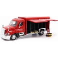 thumbnail image 1 of Coca-Cola 1/50 Scale Beverage Delivery Diecast Truck With 2 Sliding Doors, Handcart and 2 Bottle Cases (Collectible Toy Vehicle), 1 of 9