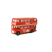 Coca-Cola 1/64 Scale Routemaster London Double Decker Diecast Tour Bus Collectible Toy Vehicle