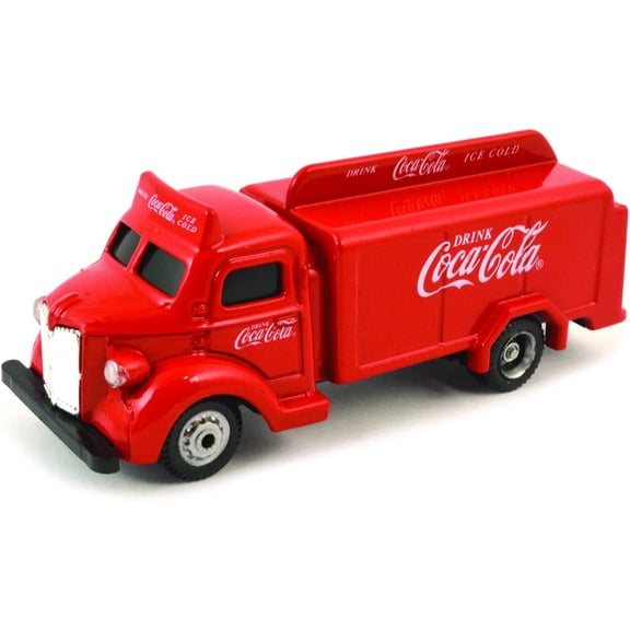 Coca-Cola 1/87 Scale 1947 Coca-Cola Bottle Diecast Truck- Red (Collectible Toy Vehicle)