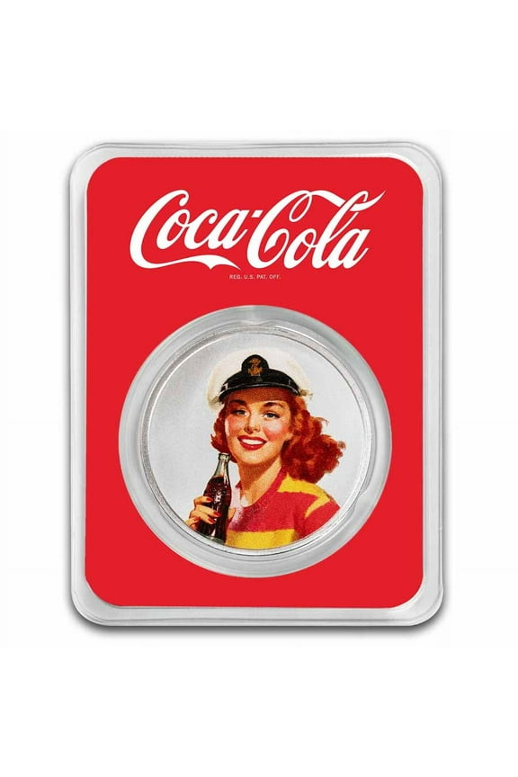 1 oz Silver Colorized Round Bathing Beauties: Red Head