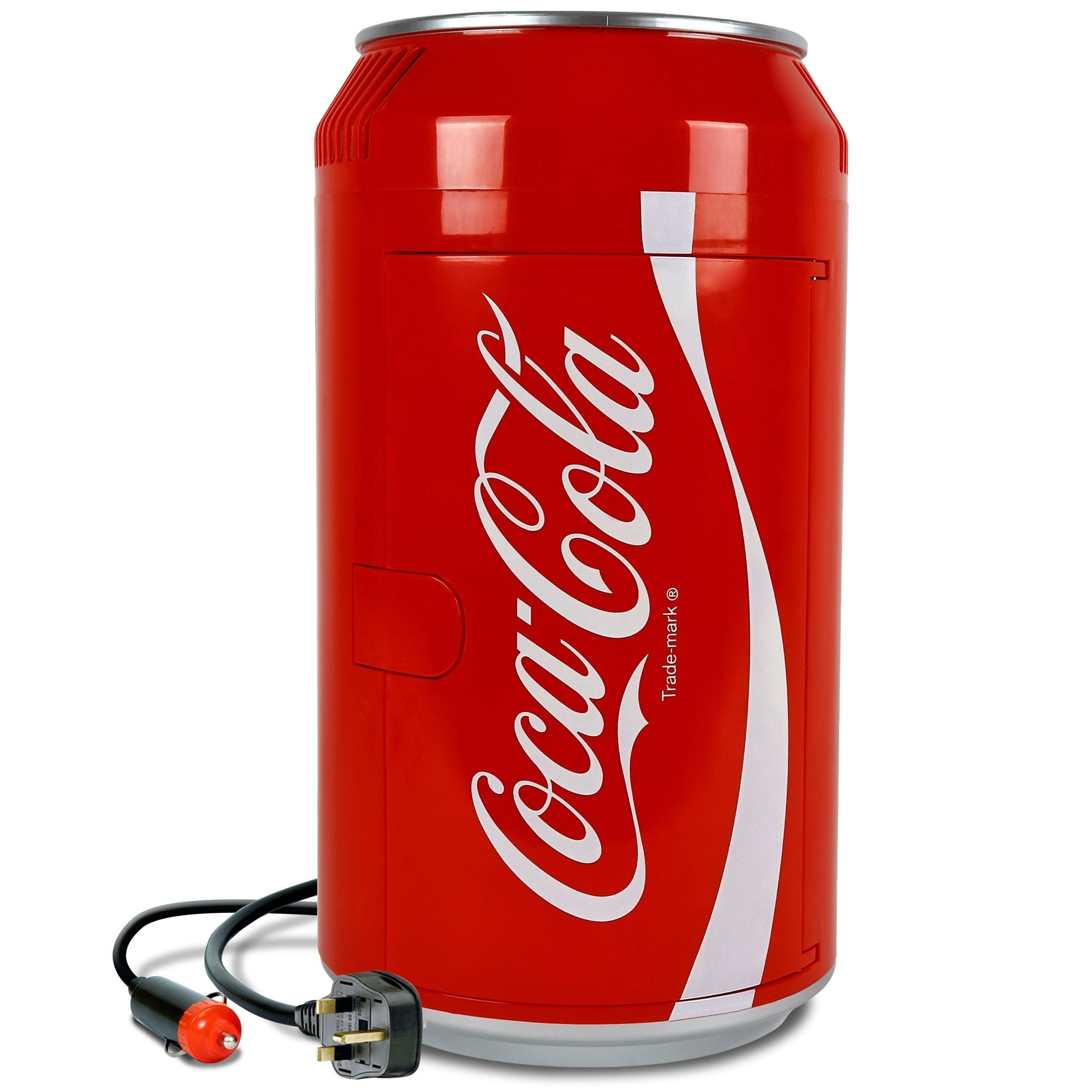 Coca-Cola 12 Can Portable Mini Fridge w/ 12V DC and 110V AC Cords
