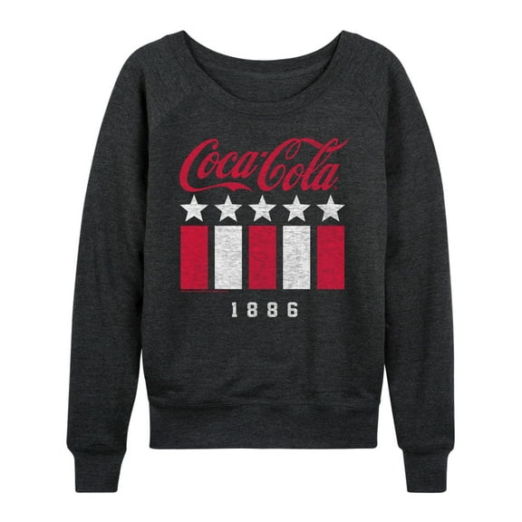 Coca-Cola - 1886 Stars Stripes - Women's Lightweight French Terry Long Sleeve Shirt