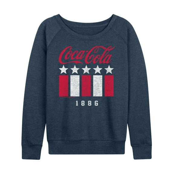 Coca-Cola - 1886 Stars Stripes - Women's Lightweight French Terry Long Sleeve Shirt
