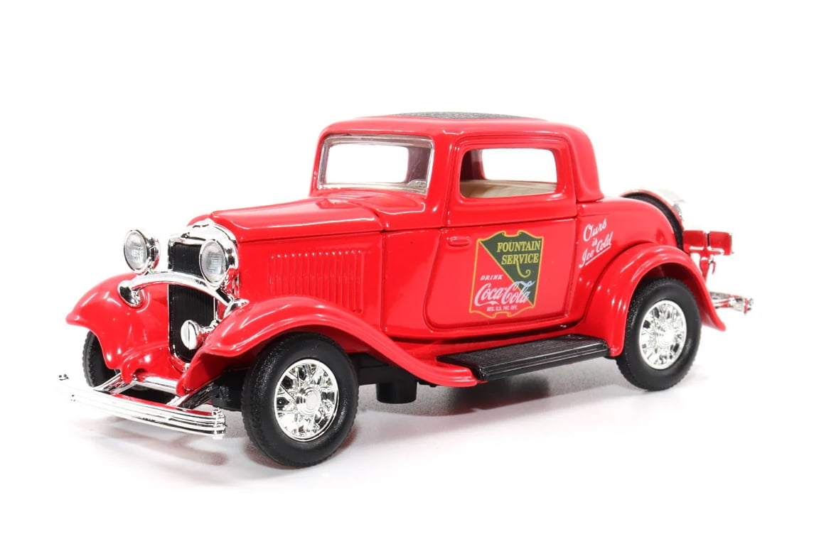 Coca-Cola 1932 Ford Coupe, Red - Motor City Classics 443030 - 1/43 Scale Diecast Model Car