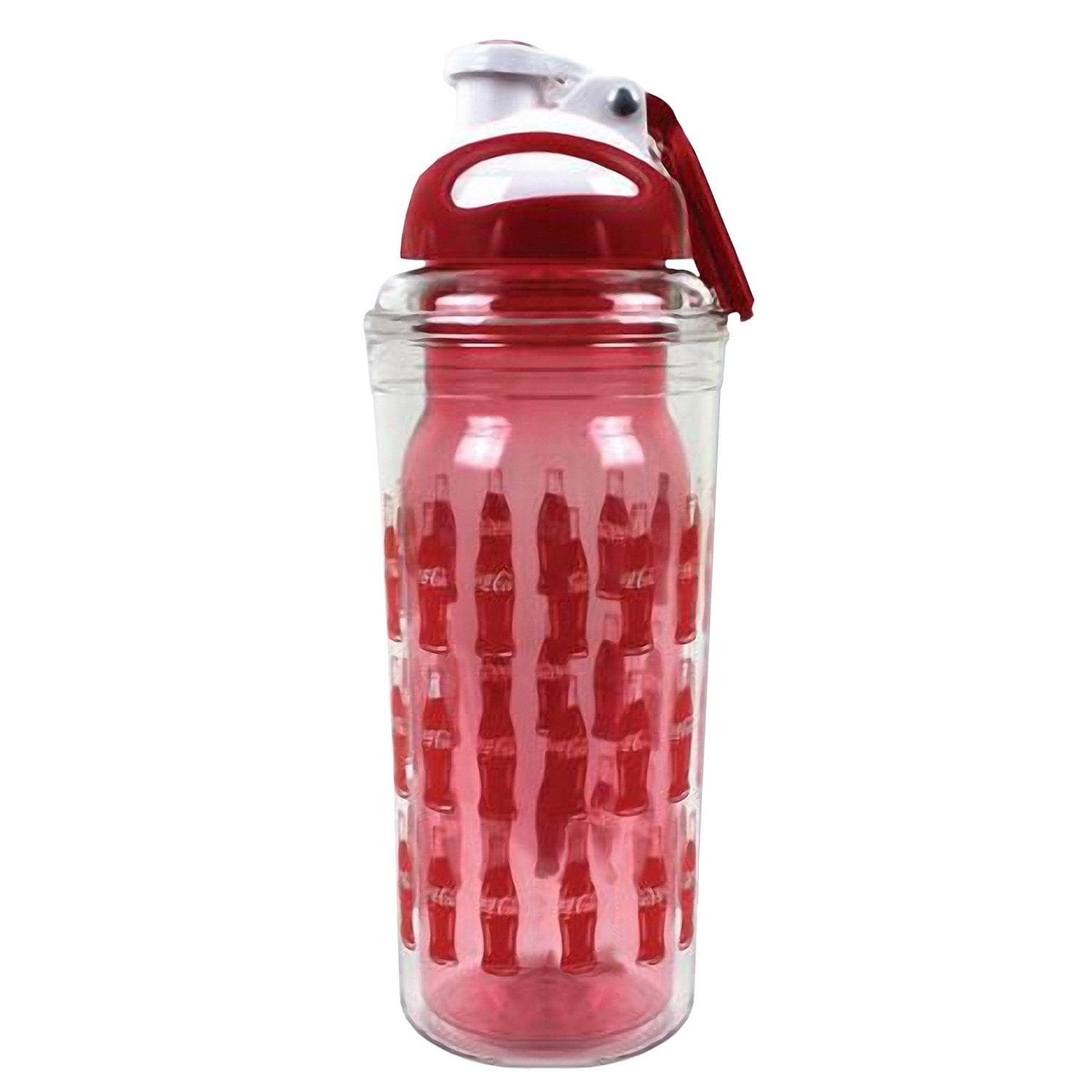 1pc Christmas Themed Insulated Water Bottle With Pop-up Cap, Direct Drinking