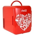 thumbnail image 1 of Coca-Cola World 1971 Series 4L Cooler/Warmer 12V DC 110V AC Mini Fridge, 1 of 10