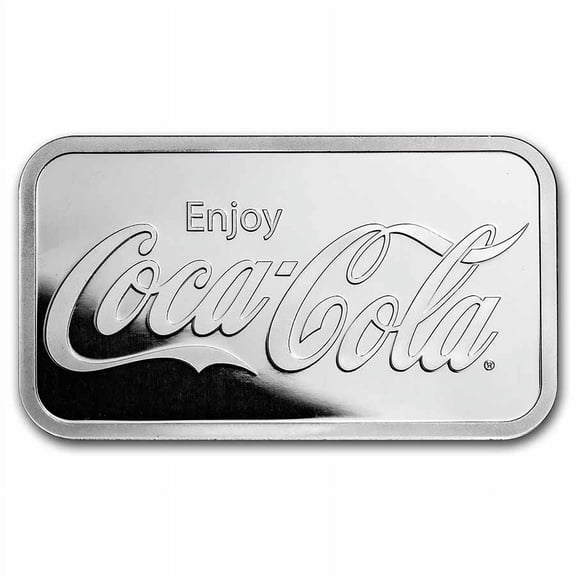 Coca-Cola 5 oz Silver Struck Bar