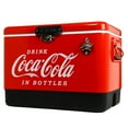 thumbnail image 1 of Coca-Cola 51L (54 qt) Ice Chest Beverage Cooler, 85 Can Capacity, Portable with Bottle Opener, Red and Black, 1 of 7