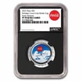 thumbnail image 1 of Coca-Cola® 6 gram Ag Polar Bear Bottle Cap - PF-70 NGC (ER), 1 of 3