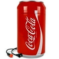 thumbnail image 1 of Coca-Cola 8 Can Portable Mini Fridge w/ 12V DC and 110V AC Cords, 5.4L (5.7 qt) Can Shaped Personal Cooler, Red, Travel Fridge for Drinks, Snacks, Lunch, Home, Office, Dorm Room, RV, 1 of 8